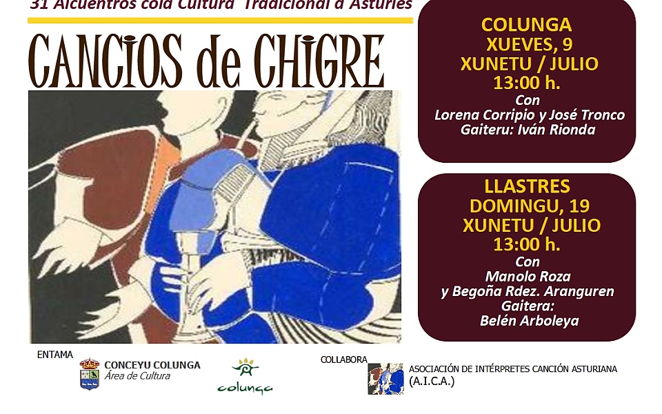 CANCIOS DE CHIGRE EN COLUNGA y LLASTRES