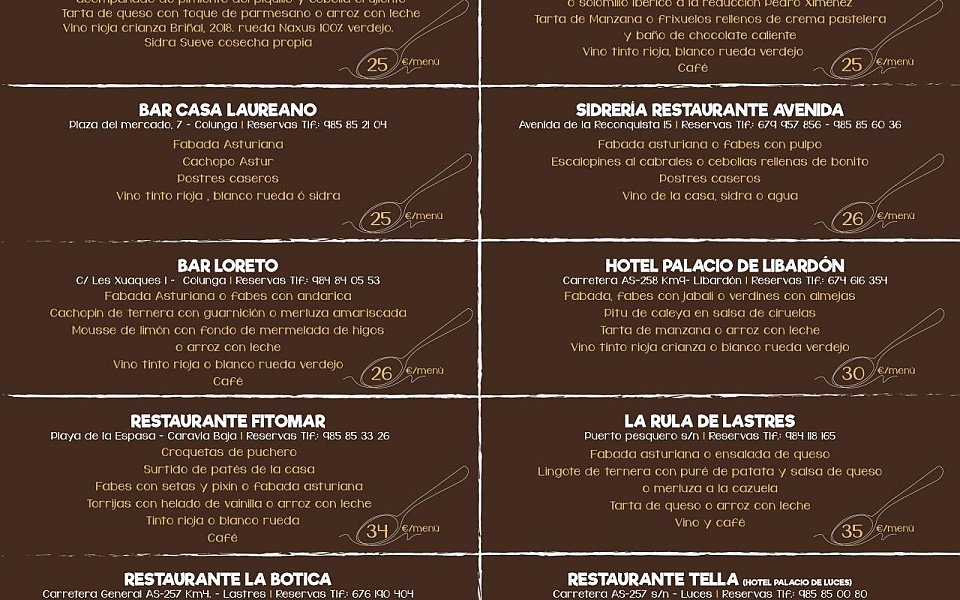JORNADAS GASTRONÓMICAS DE LES FABES COLUNGA 2023