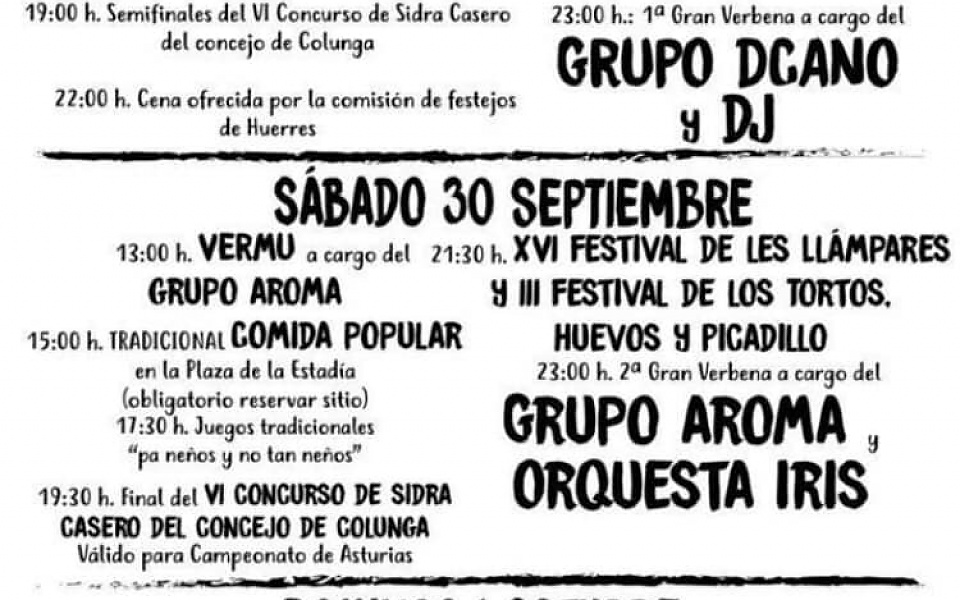 FIESTAS DE HUERRES NUESTRA SEÑORA DEL ROSARIO