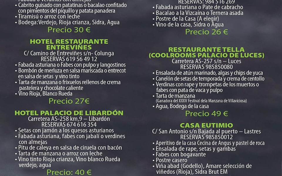 JORNADAS GASTRONÓMICAS DE LES FABES COLUNGA 2025