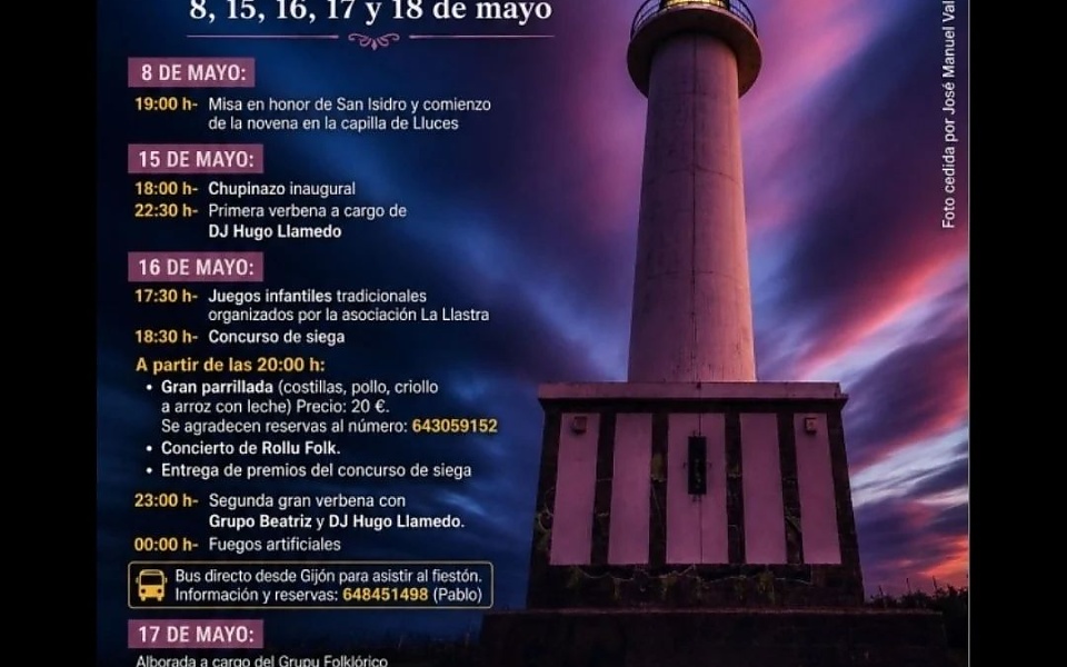 FIESTAS DE SAN ISIDRO 2026 LLUCES-LLASTRES