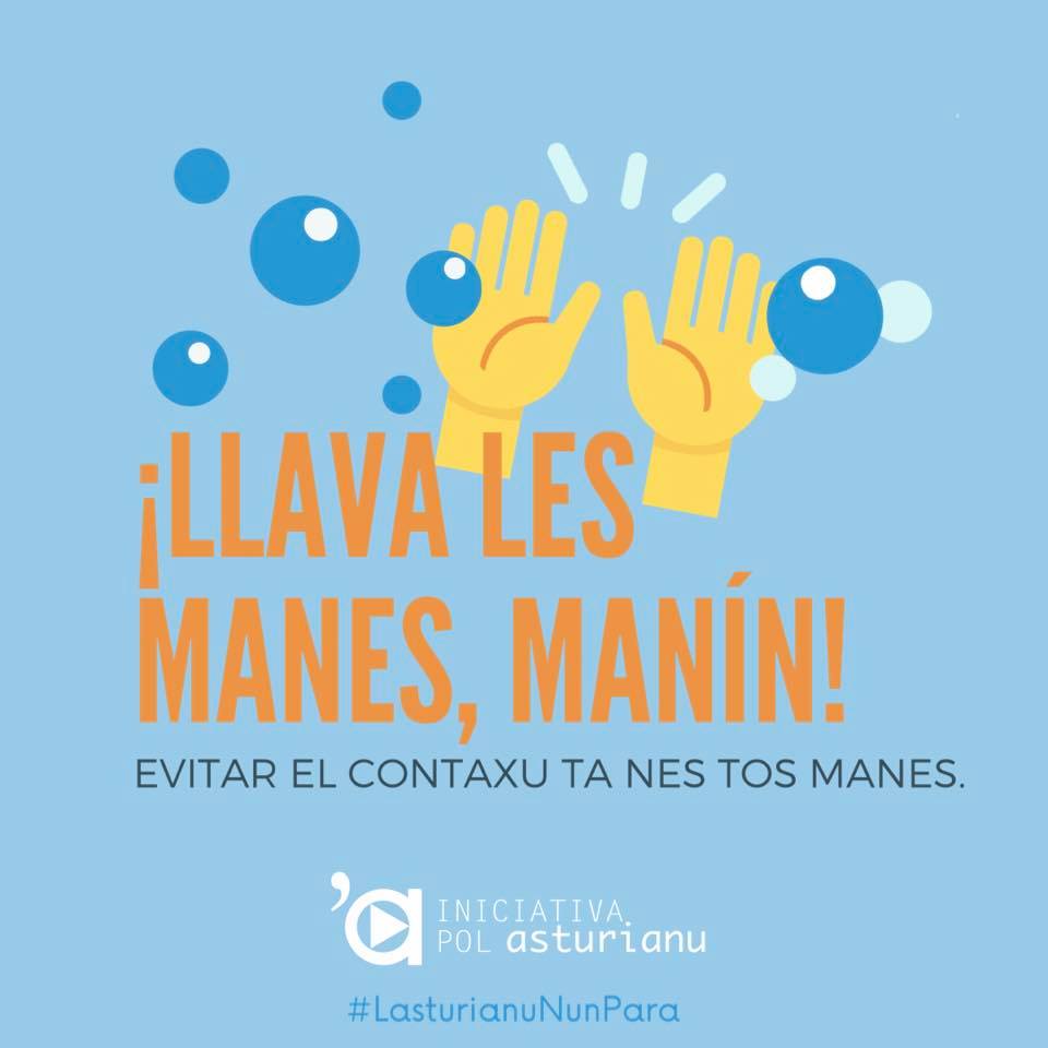 Llávate les manos manín