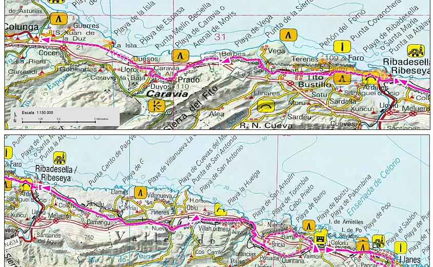 RUTA BICI 06. Colunga - Llanes -  Colunga